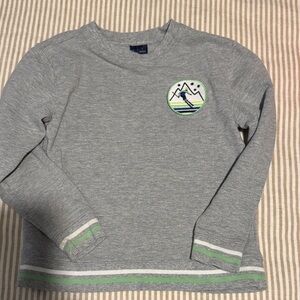 Janie and Jack Gray Sweatshirt with Embroidered Patch